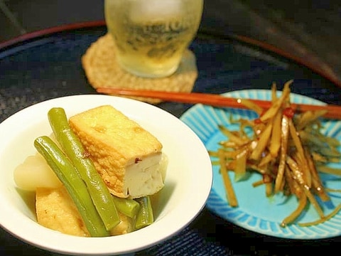 夏大根と厚揚げの薄味煮